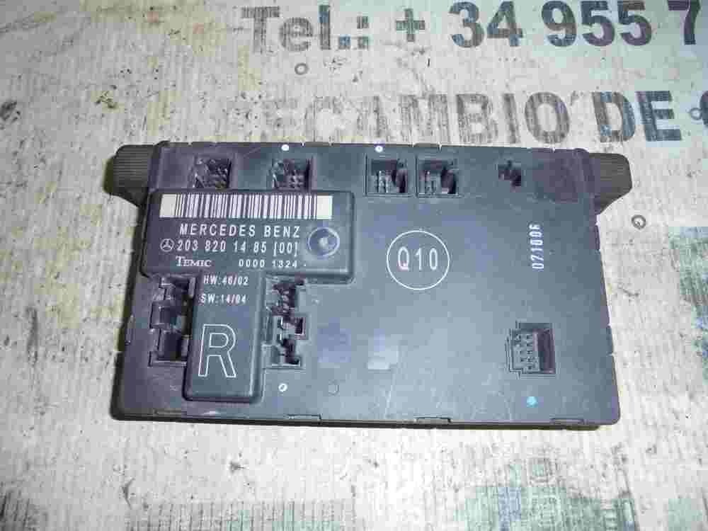 Modulo di controllo carrozzeria Mercedes W203 2038201485 Q10 TEMIC 0000 1324