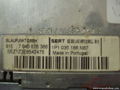 Radio CD WMA MP3 Seat Leon 7 646 546 366 7646546366 1P1035186 1P1035186N87