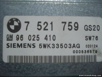 Transmisión controlador BMW X5 7521759 7521824 96025410 5WK33503AG 000536579