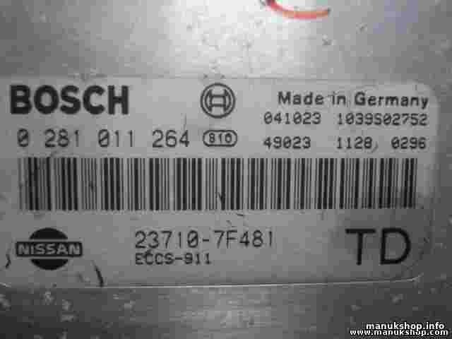 Centralita del motor  Nissan Terrano 237107F481 23710-7F481 BOSCH 0281011264