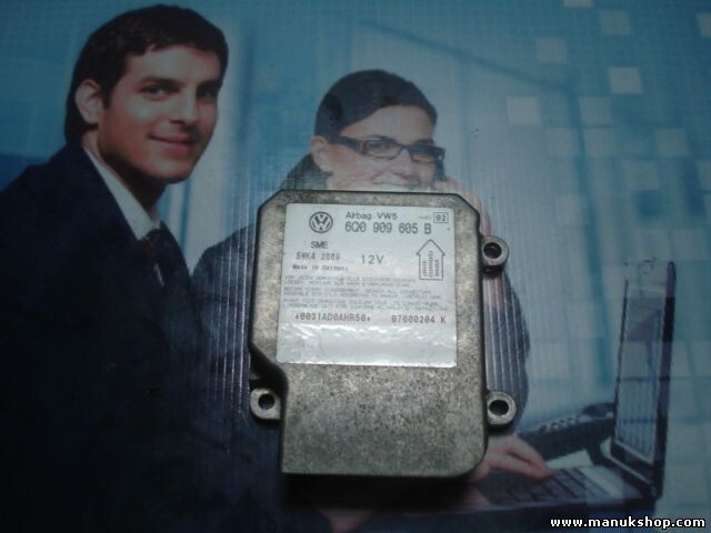 Sensor de impacto de airbag VW Volkswagen 6QO909605B INDEX 02 SIEMENS 5WK4 2869