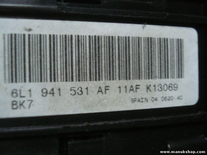 Conmutador de luces  Seat Ibiza 6L1 941 531 AF 6L1941531AF 11AF K3365G