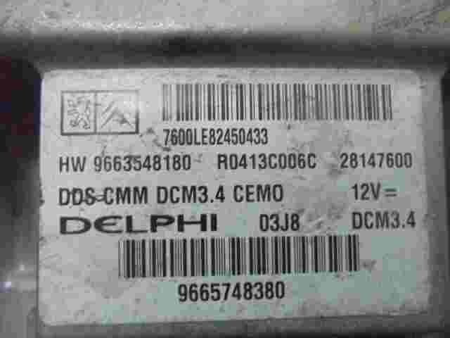 Centralita Citroen C5 Peugeot 407 9663548180 HW9663548180 9665748380 R0413C006C