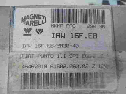 Centralita  Fiat Punto 1.1 (176) 46467018 IAW16FEB IAW16FEB2A3040 6160206302Z