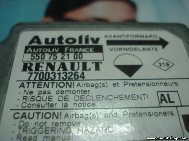Airbag Centralita Renault Master Movano Interstar (AL)7700313264   550752100