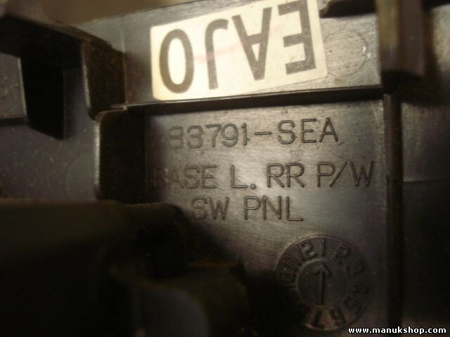 mando botonera elevalunas Honda Accord Tourer 83791SEA 83791-SEA