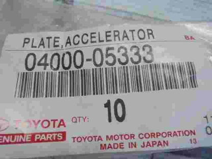 Acceleratore piastra Toyota 0400005333 04000-05333