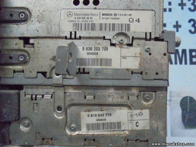 Navegación de la pantalla Mercedes-Benz A2208204989 8638203709 8618842774