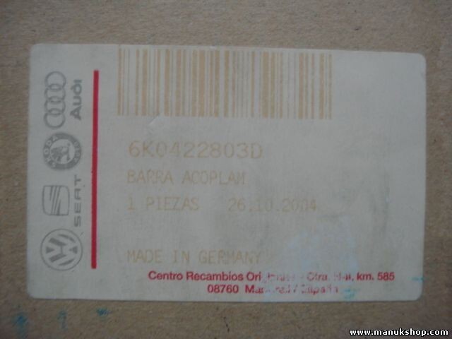 Barra de acoplamiento VW Volkswagen Caddy II 6K0422803D 6K0 422 803 D