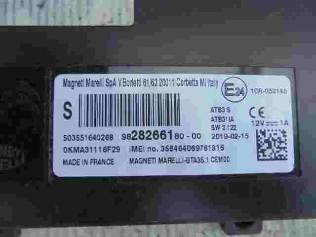 Centralina Telefono Bluetooth Peugeot 9828266180-00 98 282661 80-00 503551640268