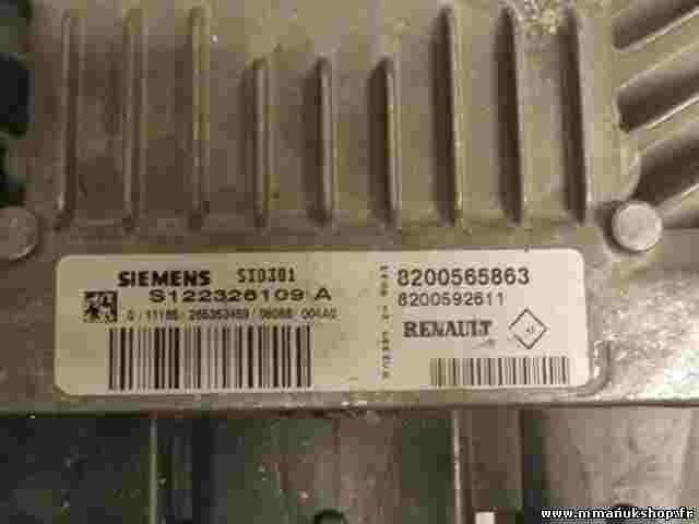 Centralita Renault Megane 1.5 SID301 8200565863 8200592611 SIEMENS S122326109A