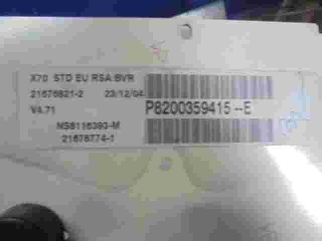 Pantalla del Cuadro instrumentos Renault P8200359415E SAGEM 21676821-2