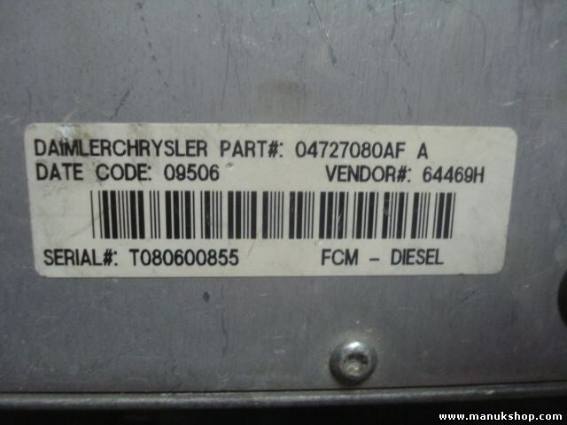 Control de la bomba de motor diesel Chrysler Voyager 04727080AF A 04727080