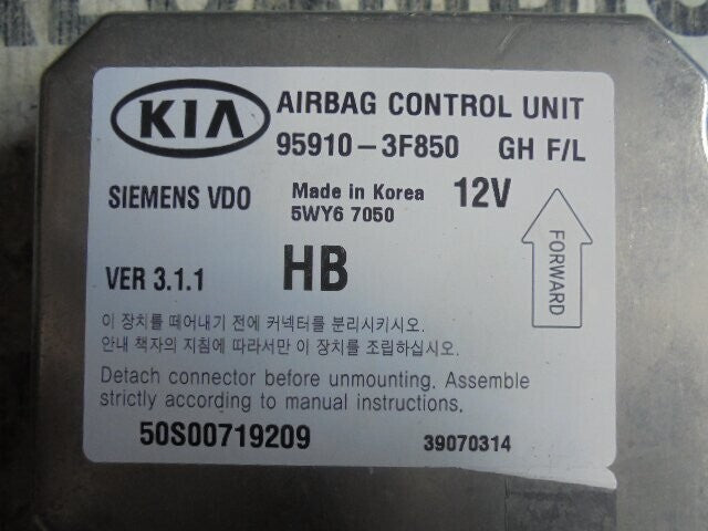Sensor de impacto de airbag Kia 959103F850 95910-3F850 5WY67050 5S00719209