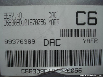Centralita Daewoo Nubira C66309D101670056 09376309 DAC C6 YAFR