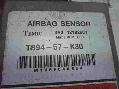 Sensore di impatto airbag Mazda TB9457K30 TEMIC SAS 12192601 M1V6F04AS54