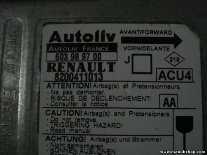 Airbag Centralita Renault Scenic JM 1.9 8200411013 8200411013J 603989700