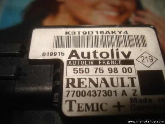 Sensor de impacto de airbag Renault Megane 7700437301A 550759800 7700437301