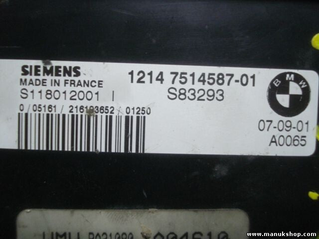 Centralita del motor Mini Cooper R50 R53 WMW RA31080 7520060 1214751458701