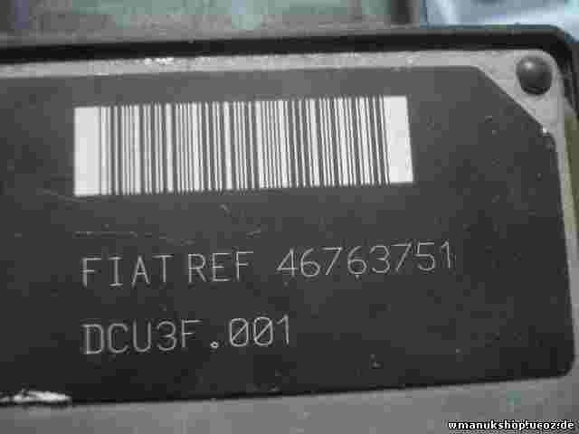 Centralita Fiat Punto 99-03 1.9d 46763751 DCU3F.001 R04010032D 80847D DCU3F