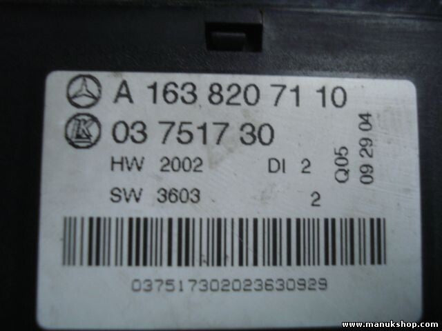 mando botonera elevalunas Mercedes-Benz W163 ML ML350 ML500 A1638207110 03751730