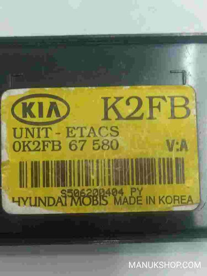Control de la unidad de alarma inmovilizador módulo Kia Carens V.A OK2FB67580