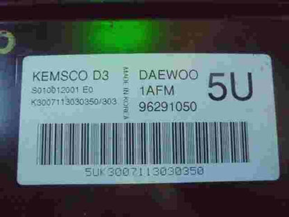 Centralita Daewoo Matiz Chevrolet 5U 1AFM 96291050 KEMSCO D3 S010012001E0