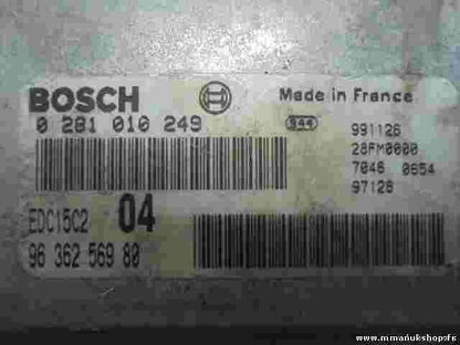 Centralita Citroen Xsara 2.0 9636256980 EDC15C204 28FM0000 BOSCH 0281010249