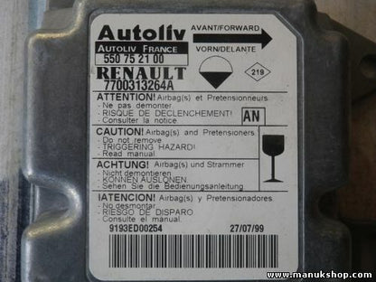 Airbag Centralita Renault Master II (JD) 2.5 D T28 550752100 7700313264A