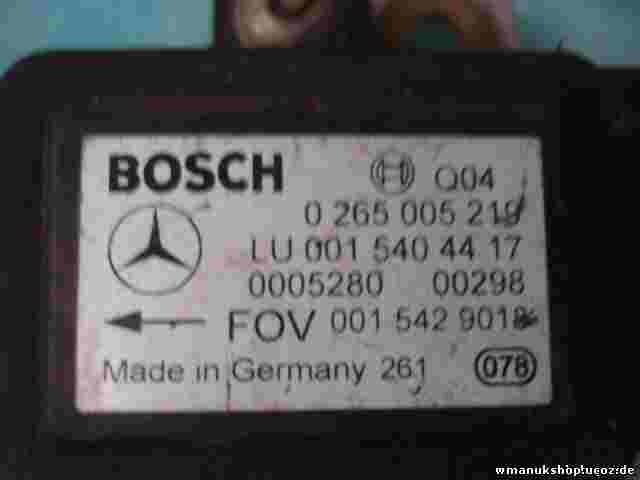 Sensor guiñada Mercedes Classe W168 0015429018 (Q04) LU0015404417 0265005219