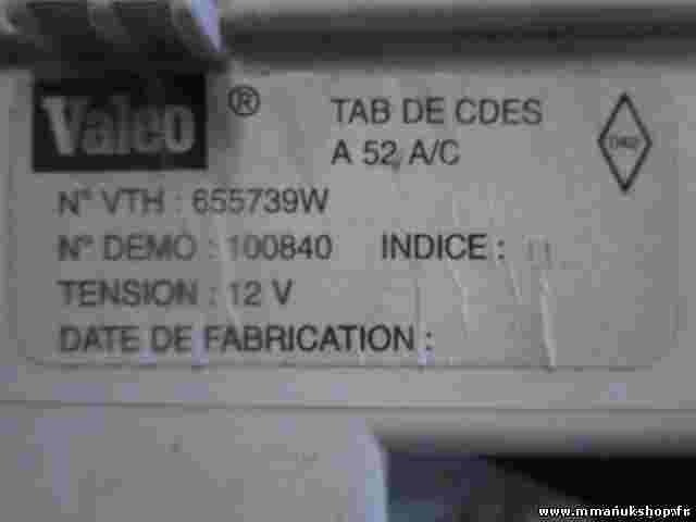 Climatizador Calefacción Clima panel de control Renault Megane 655739W 100840