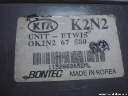 Señales de luz de la unidad de control Kia K2N2 0K2N267580 0K2N2 67 580