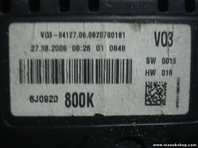 Cuadro de instrumentos Seat Ibiza 6J0920800K  V03-04127.06.0820700181