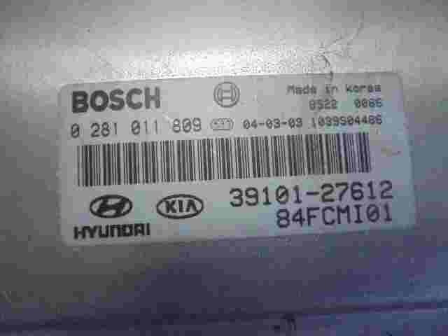 Centralita Hyundai Matrix 1.5 3910127612 BOSCH 0281011809 84FCMI01 1039S04486