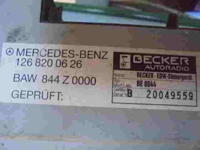 Regolatore di allarme Mercedes W124 W126 1268200626 BAW 844 Z 000 BECKER -EDW