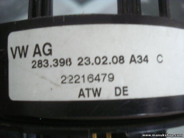 Airbag anillo colector VW Volkswagen Skoda Seat AG 22216479