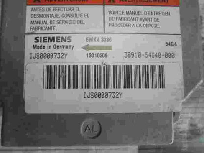 Sensore di impatto airbag Suzuki 3891054G40000 SIEMENS 5WK43036 IJS0000732Y