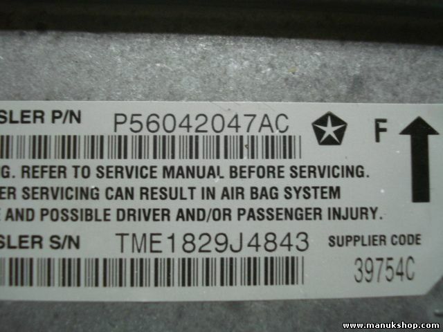 Airbag Centralita Chrysler Grand Cherokee P56042047AC 56042047AC 56042047 39754C