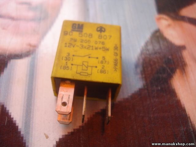 Relé OPEL GM 90508807 905 088 07 29200076 29 2000 76 12V-3x21w-5w