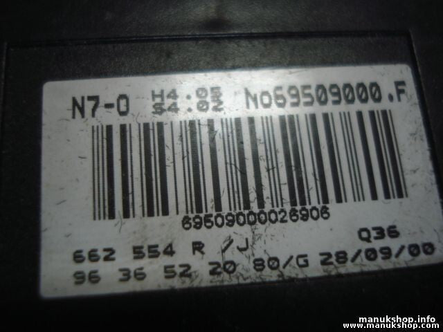 Unità di climatizzazione Citroen Xsara 9636522080 662554R/J 69509000F