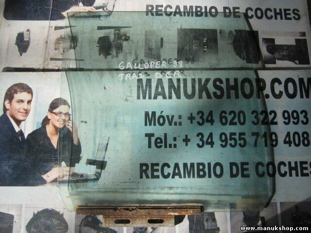 Vetro porta posteriore destro Hyundai Galloper II 43R001235 DOT398M42AS2