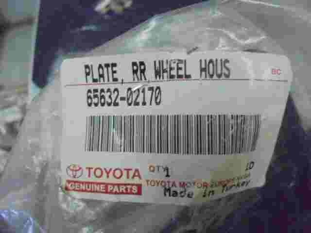 Plate Rear Whell House Front LH  Toyota Auris E15 140/150 6563202170 65632-0217