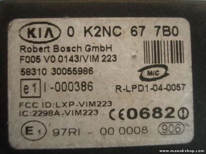 Control de la unidad de alarma inmovilizador módulo Kia Sorento 0K2NC677B0