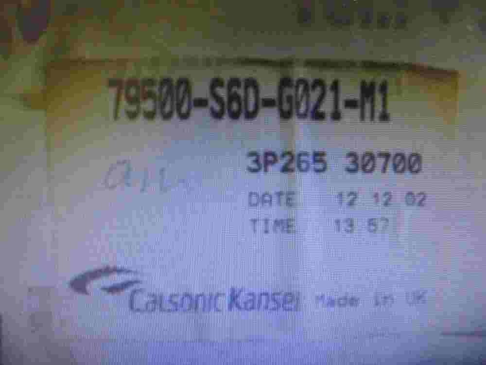 Control de la calefacción Honda Civic Rover 79500S6DG010M1 3P26030700