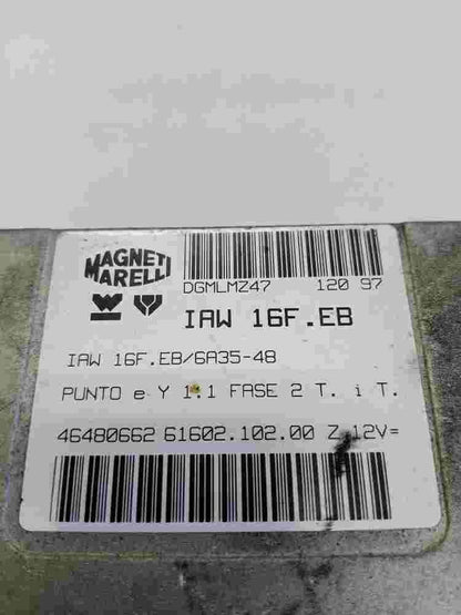 Centralina motore Fiat Punto 46480662 6160210200 IAW16FEB IAW 16F.EB/6A35-48