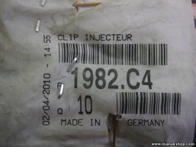 Clip de inyector Citroen Peugeot 1982C4 1982.C4 CLIP INJECTEUR