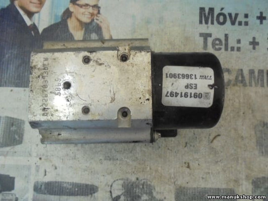 Unidad hidráulica del ABS Opel Vectra C GM 09191497 ESP TRW 13663901 13509201