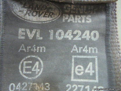 Cinturón de seguridad trasero derecho Land Rover Discovery 2 TD5 EVL104240