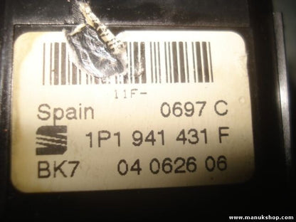 Conmutador de luces Seat Leon Altea Toledo 1P1941431F 1P1 941 431 F 04062606