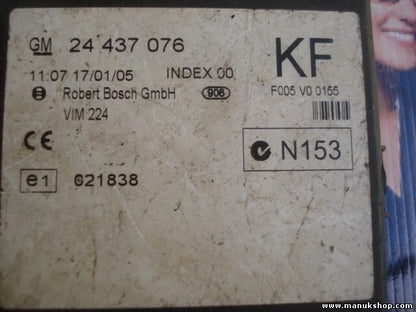 Ordenador de control del cuerpo Opel Vectra Astra Zafira 24437076 021838